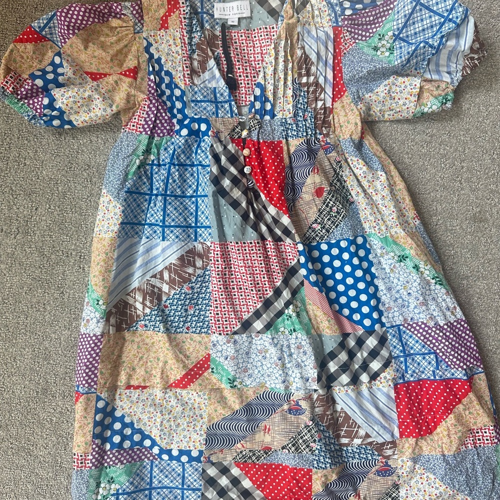 Hunter Bell Multicolor Patterned Dress